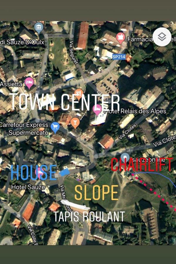 The Closest Location To The City Center And Chairlift Sauze D'Oulx Ngoại thất bức ảnh